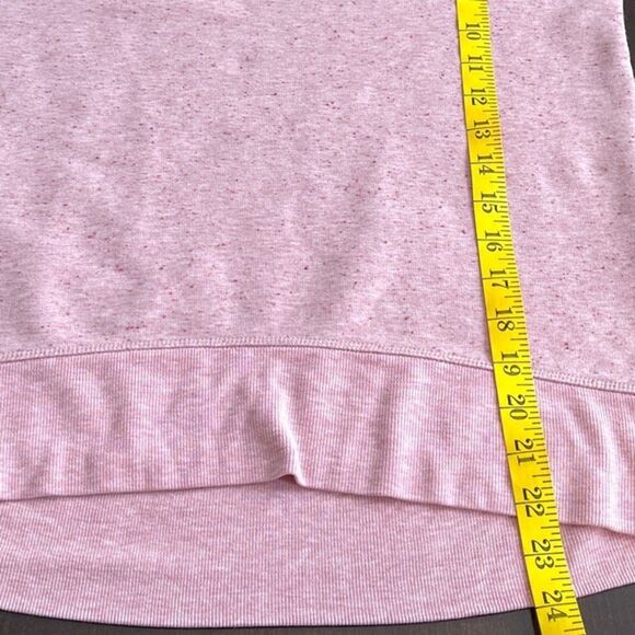 Athleta Pink Speckled Tencel Lyocell Blend Sweatshirt XXS Soft Relaxed Fit - Picture 8 of 9